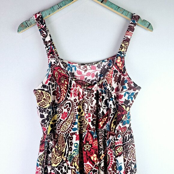 Brand of Gypsies BOG Collection Stretchy Strap Tiered Maxi Summer Dress, Sz M - Picture 8 of 11
